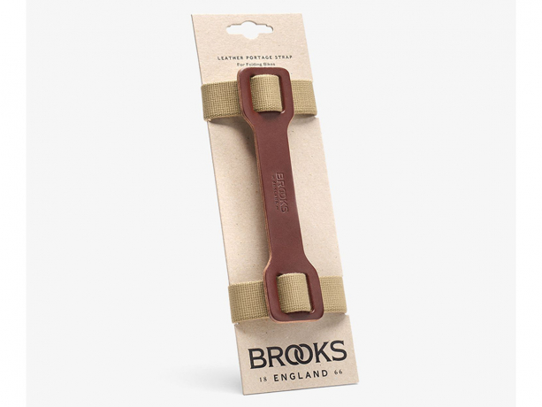 Brompton Brooks Leather Portage Strap - Brown