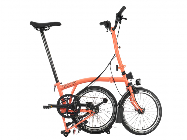 Brompton C Line Explore Hoog Rack Vuur Koraal