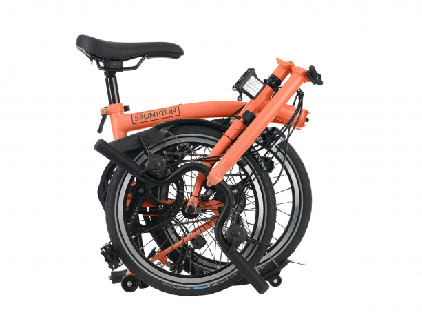 Brompton C Line Explore Hoog Rack Vuur Koraal