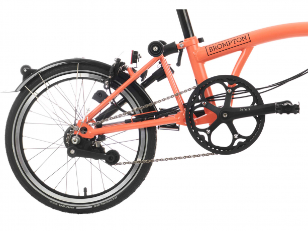 Brompton C Line Explore Hoog Rack Vuur Koraal