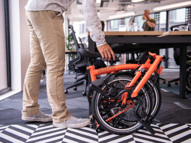 Brompton C Line Explore Hoog Rack Vuur Koraal