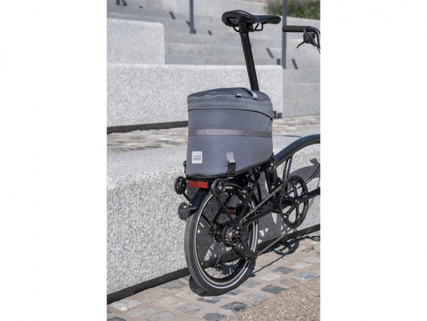 Brompton Borough Roller Rack Bag 14L Donkergrijs