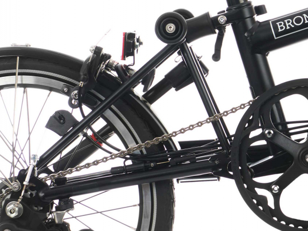 Brompton Achterframe C Line Staal Zijdeglans Zwart