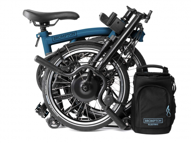 Brompton Electric C Line Explore H12R Ocean Blue