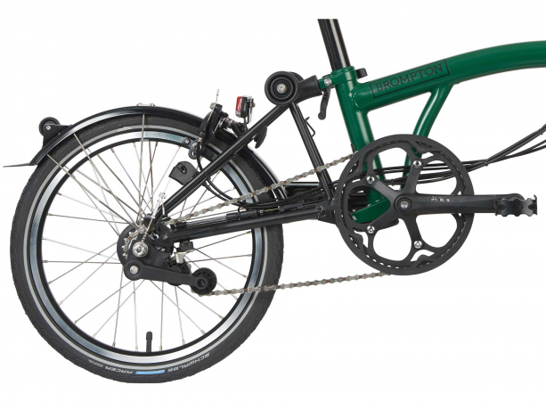 Brompton Electric C Line Explore Racing Groen