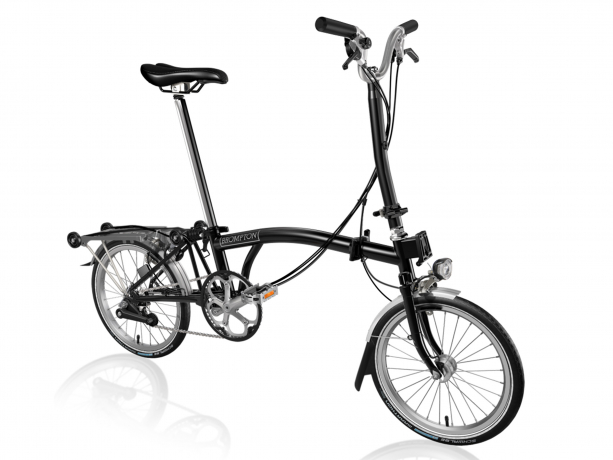 Brompton H6R Vouwfiets Zwart - Zwart