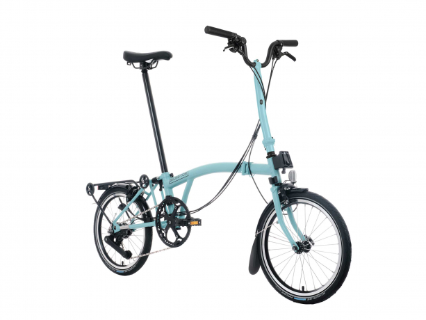 Brompton C Line Explore 12 Hoog Rack Turkoois
