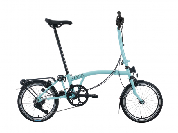 Brompton C Line Explore 12 Hoog Rack Turkoois
