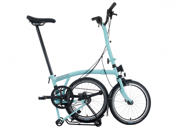 Brompton C Line Explore 12 Hoog Rack Turkoois