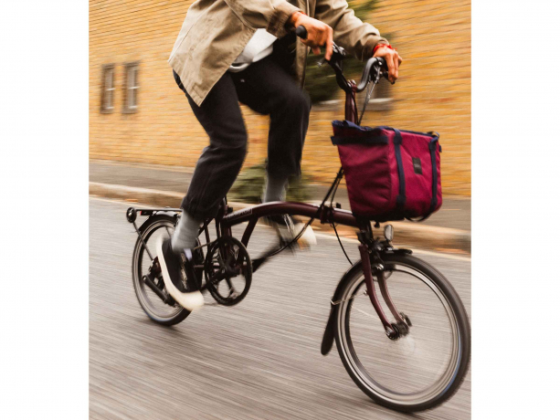 Brompton Vouwmand Small Frame Plum Red