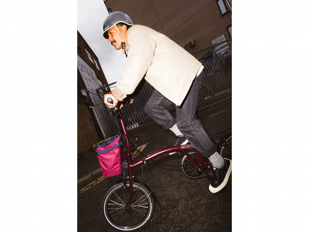 Brompton Vouwmand Small Frame Plum Red