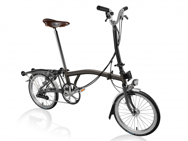 Brompton C Line Explore Hoog met Rack Black Lacquer