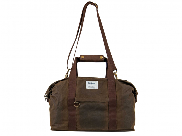 Brompton Barbour x Brompton Wax Cotton Holdall Olijfgroen