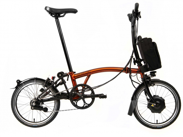 Brompton Electric C Line Explore Hoog Flame Lacquer