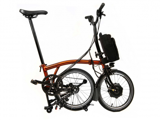 Brompton Electric C Line Explore Hoog Flame Lacquer