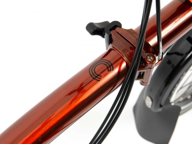 Brompton Electric C Line Explore Hoog Flame Lacquer