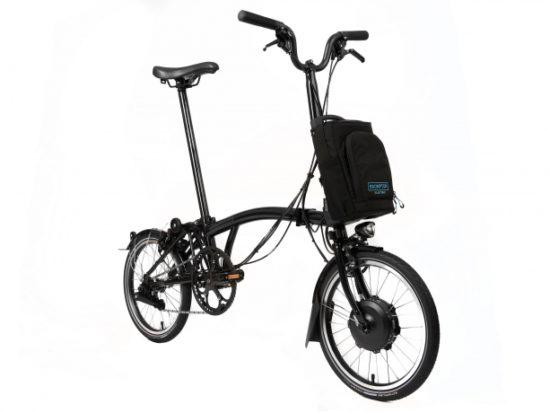 Brompton Electric C Line Explore Hoog Zwart