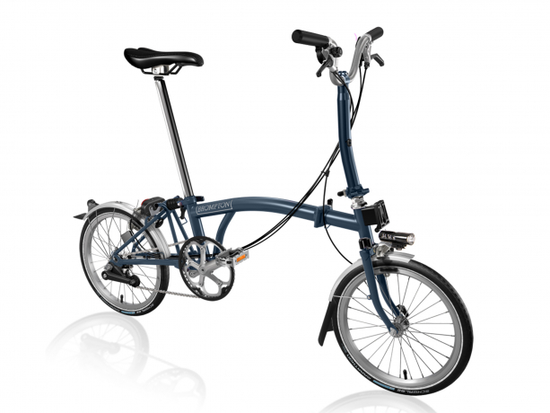 Brompton M6L Vouwfiets Tempest blauw -Tempest blau
