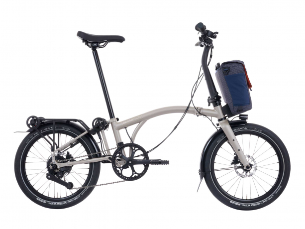 Brompton Electric G Line Midden Rack Traildust White