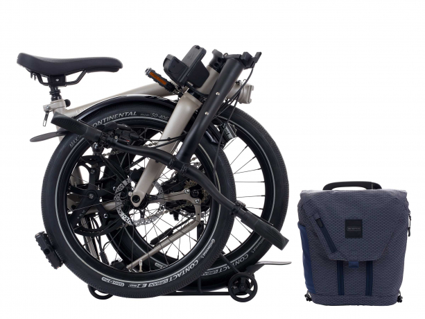 Brompton Electric G Line Midden Rack Traildust White