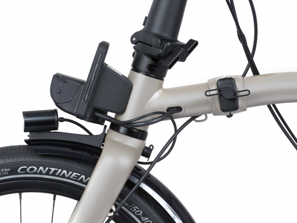 Brompton Electric G Line Midden Rack Traildust White