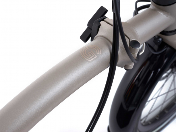 Brompton Electric G Line Midden Rack Traildust White