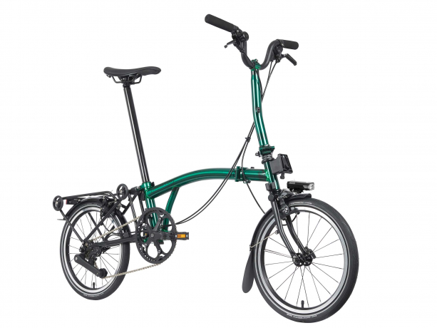 Brompton P Line Urban Midden met Rack Emerald Lacquer