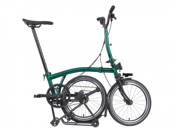 Brompton P Line Urban Midden met Rack Emerald Lacquer