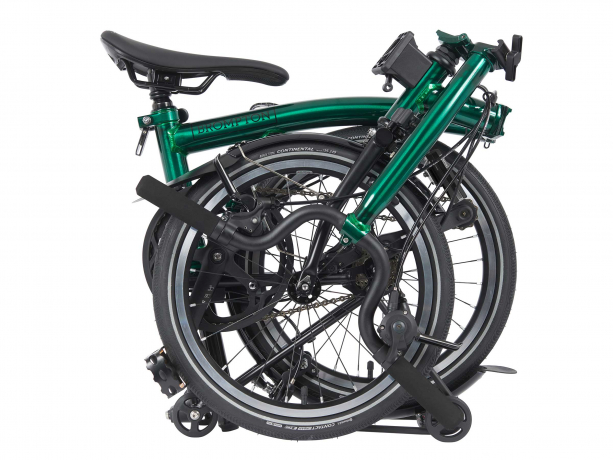 Brompton P Line Urban Midden met Rack Emerald Lacquer