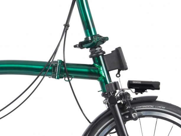 Brompton P Line Urban Midden met Rack Emerald Lacquer