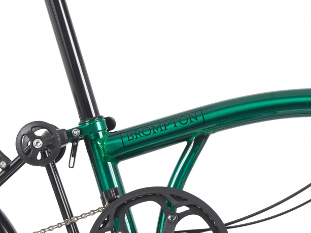 Brompton P Line Urban Midden met Rack Emerald Lacquer