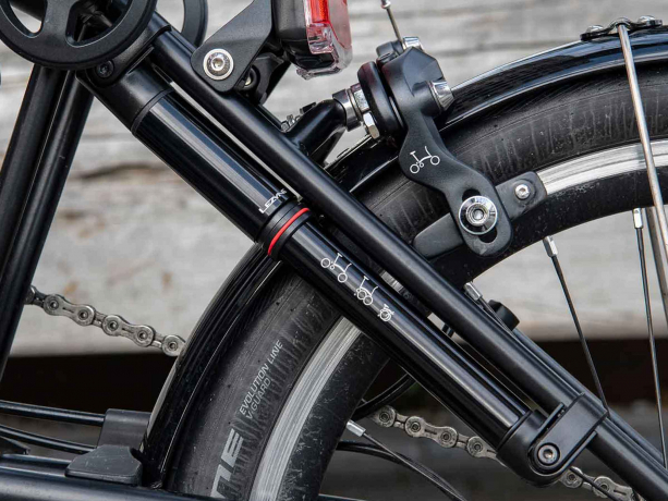 Brompton C Line Explore Laag Vuur Koraal Zwart