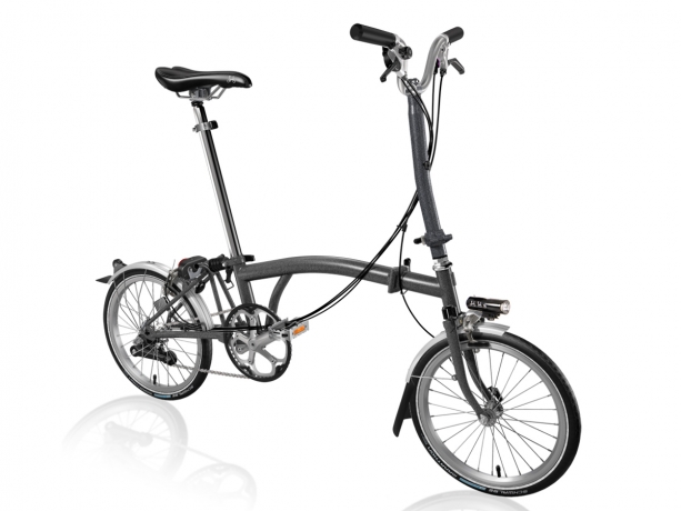 Brompton H6L Vouwfiets Grafiet Metalic