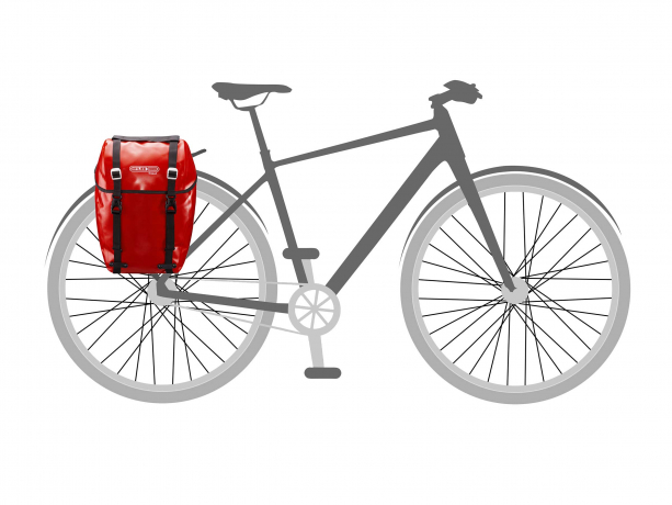 Ortlieb Bike-Packer Original QL2.1 Achtertas Rood