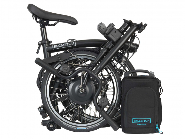 Brompton Electric C Line Explore Hoog Zwart Mat