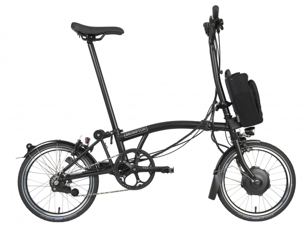 Brompton Electric C Line Explore Hoog Zwart Mat