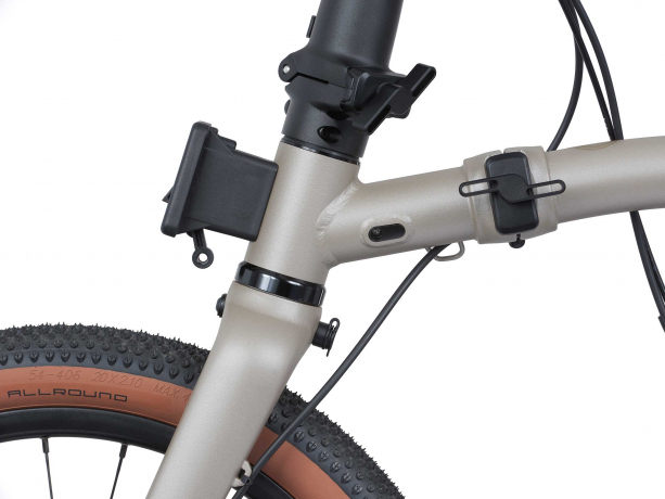 Brompton G Line Hoog Rack Traildust White