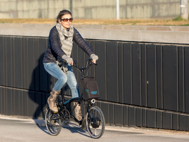 Brompton Electric H6L Vouwfiets Zwart glans