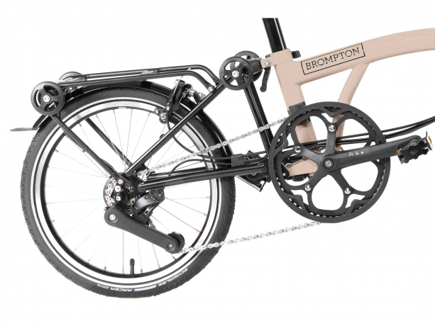 Brompton Electric C Line Urban H4R Dune Sand Rack