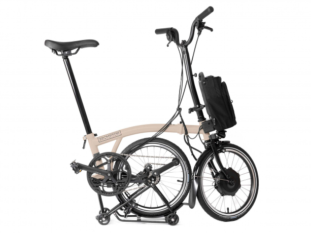 Brompton Electric C Line Explore H12R Dune Sand