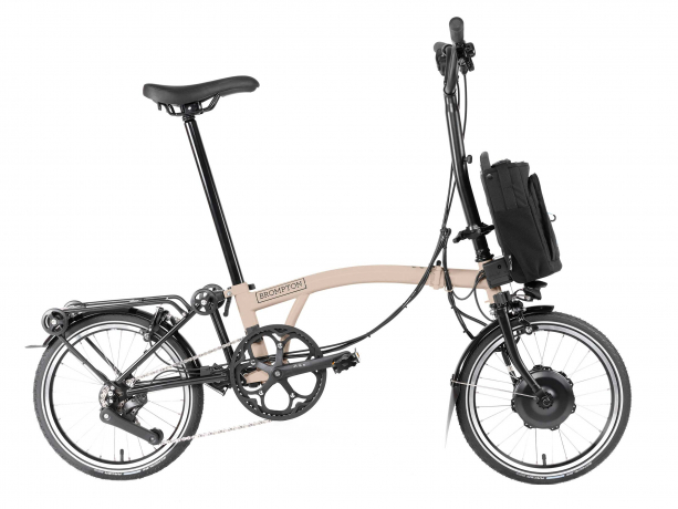 Brompton Electric C Line Explore H12R Dune Sand