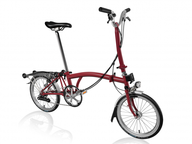 Brompton H6R Vouwfiets Huis Rood