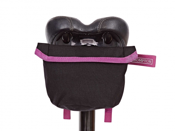 Brompton Saddle Pouch Zadeltas Zwart-Berry Crush