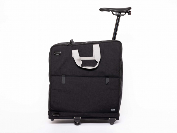 Brompton Transit Travel Bag v2 Zwart op 4 Wieltjes