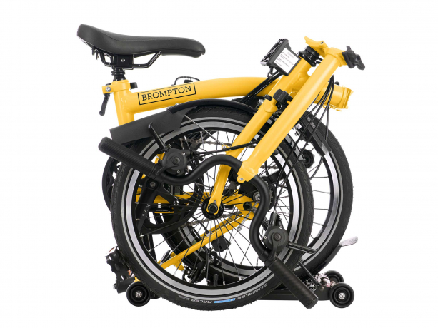 Brompton C Line Explore Midden met Rack Season 2023 Hommel Geel
