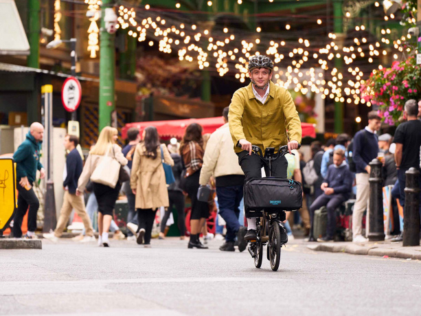 Brompton Electric C Line Urban H4R Dune Sand Rack