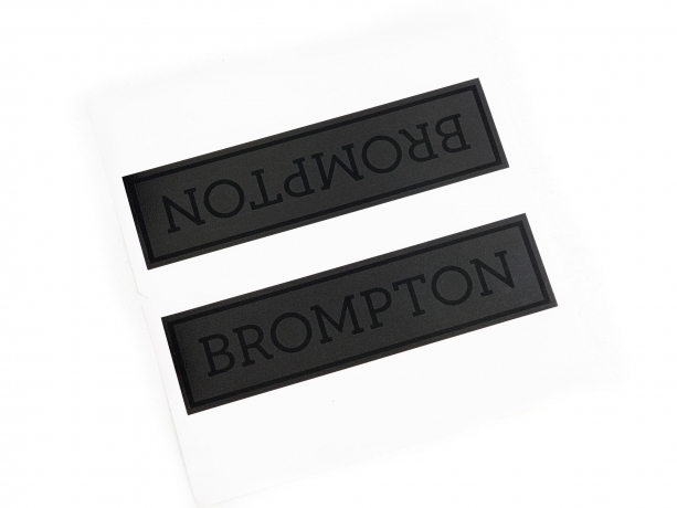 Brompton Transfer / Decal Black Edition, Zwart mat frame