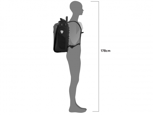 Ortlieb Vario Plus QL2.2 Fietstas-Rugzak 26L Zwart