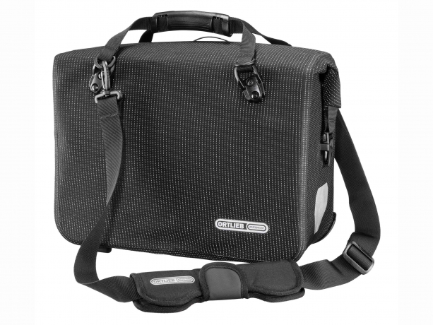 Ortlieb Office-Bag QL3.1 High Visibility Aktentas Zwart Reflectie