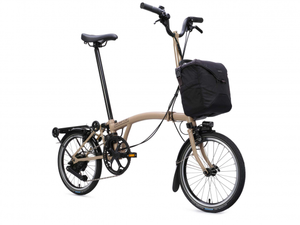 Brompton Electric C Line H4R SuperRoll+ e-Motiq Dune Sand